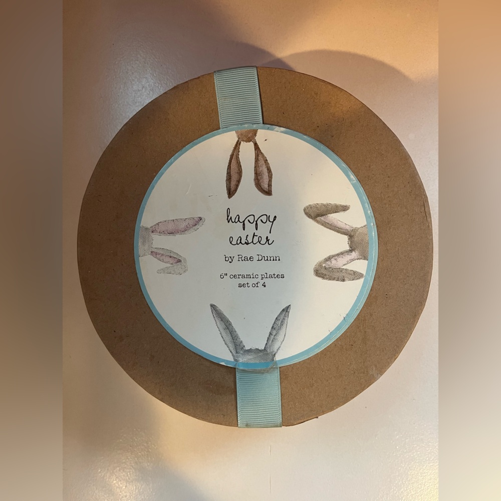 Set of 4 Rae Dunn Easter Plates new in Box